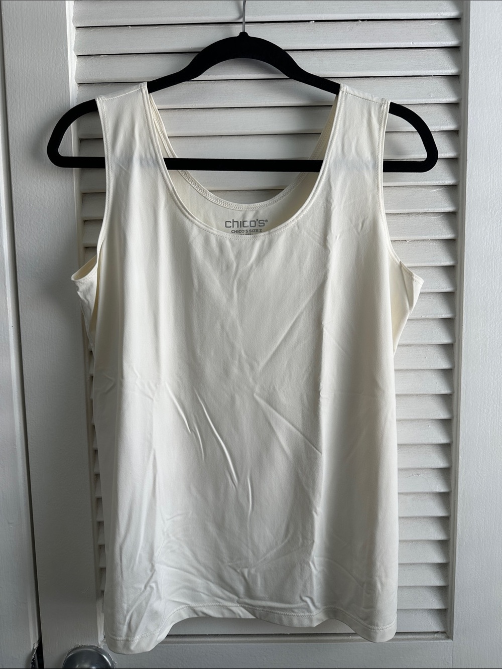 Chico’s cream tank top size 2 Large